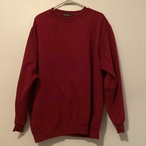 Long Sleeve Crewneck Red Sweater Prettylittlething